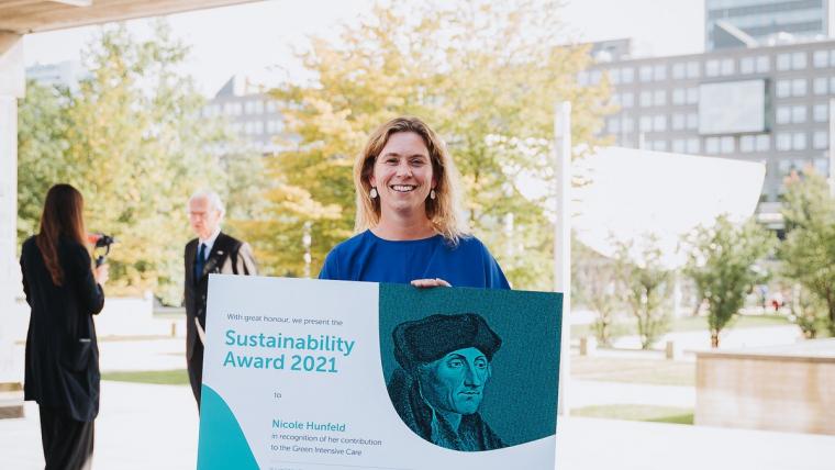 Nicole Hunfeld wint duurzaamheidsprijs